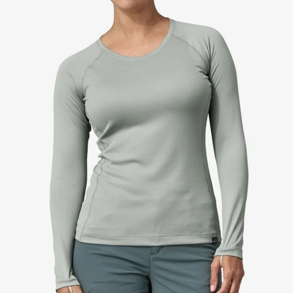Patagonia Capilene Base Layer longsleeve shirt gray M Athleisure Minimalist - Picture 2 of 6